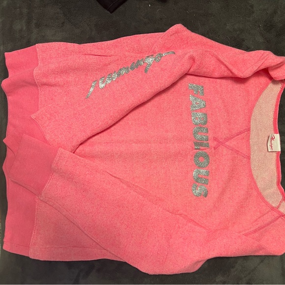 Delirious Pink Off-the-Shoulder Sweater - Picture 3 of 3